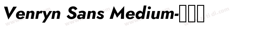Venryn Sans Medium字体转换